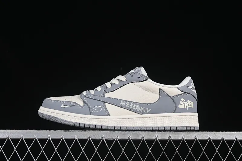 All Categories Air Jordan Jordan Series Basketball Shoes Air Jordan 1 Low High-end Customized Low-top Sneakers Travis Scott x Fragment Design x Air Jordan 1 Low OG SP Joe 1 Stusi Joint Beige Grimace Low-top Cultural Casual Sneakers LD2025-001